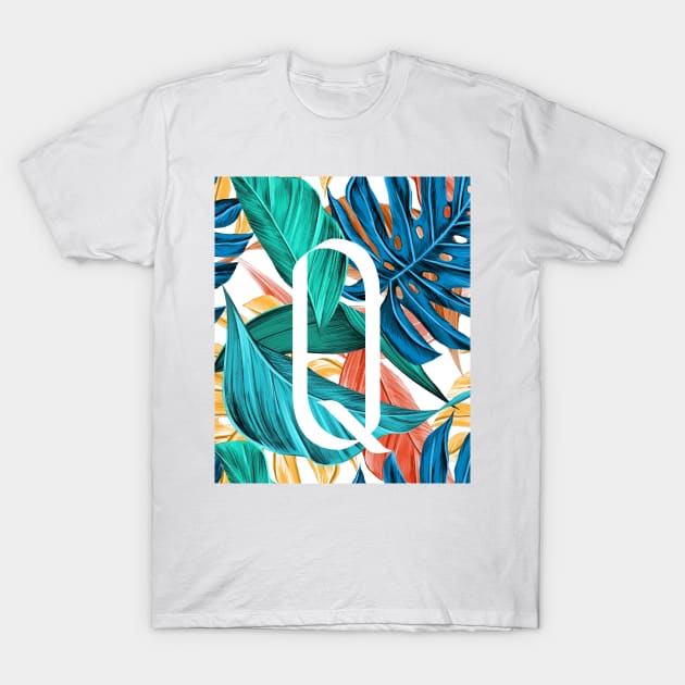Tropical Alphabet “Q” T-Shirt by NATURE SHOP